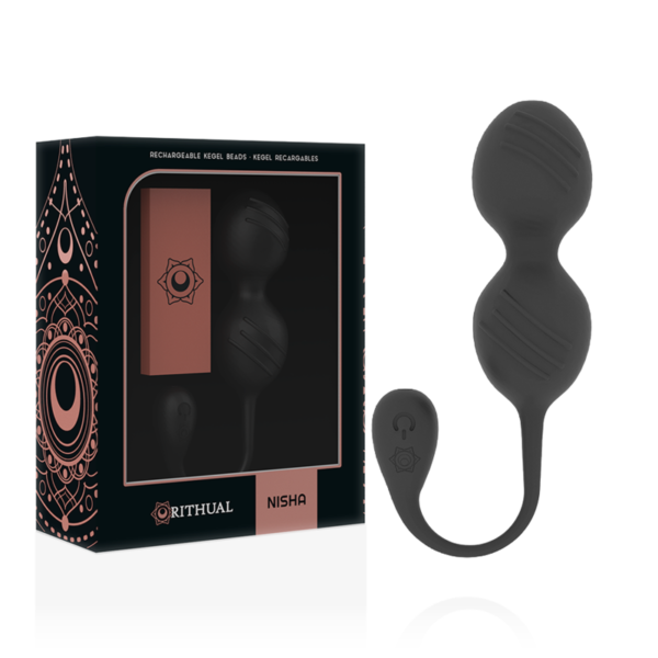 RITHUAL NISHA RECHARGEABLE KEGEL BALLS BLACK - Image 3