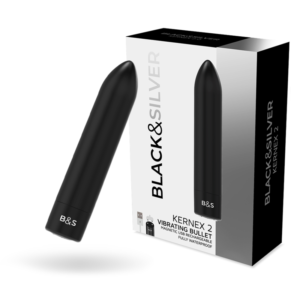 BLACK & SILVER BULLET VIBRATING KERNEX 2 BLACK
