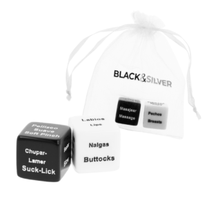 BLACK & SILVER DICE FOR COUPLES ES/EN