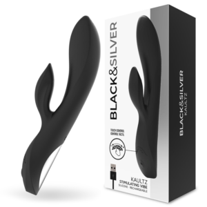 BLACK & SILVER KAULTZ VIBRATOR TOUCH CONTROL
