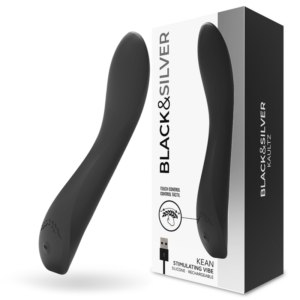BLACK & SILVER KEAN VIBRATOR TOUCH CONTROL