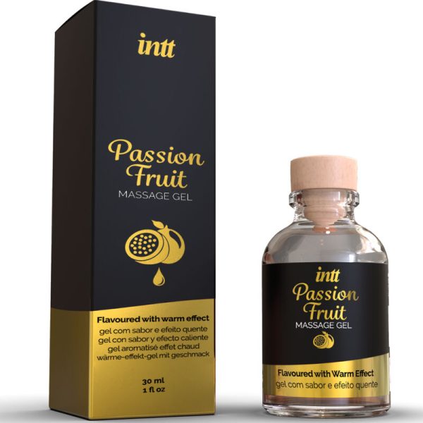 INTT - PASSION FRUIT FLAVORED MASSAGE GEL WITH HEAT EFFECT - Image 2