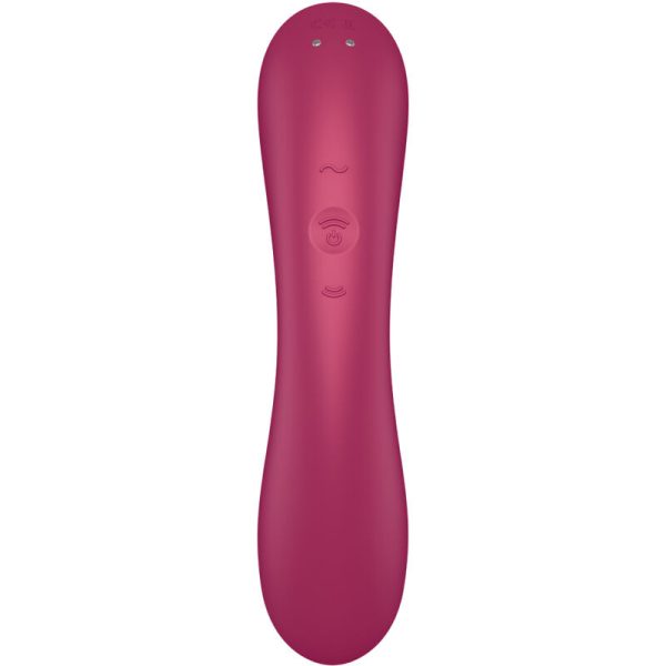SATISFYER - CURVE TRINITY 1 AIR PULSE VIBRATION RED - Image 6