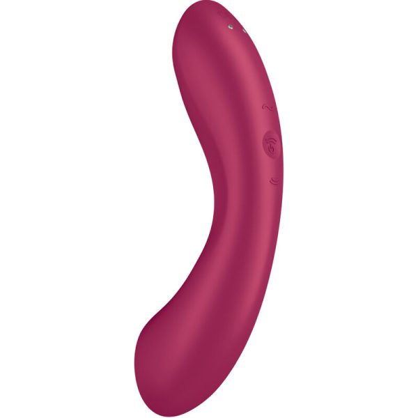 SATISFYER - CURVE TRINITY 1 AIR PULSE VIBRATION RED - Image 8