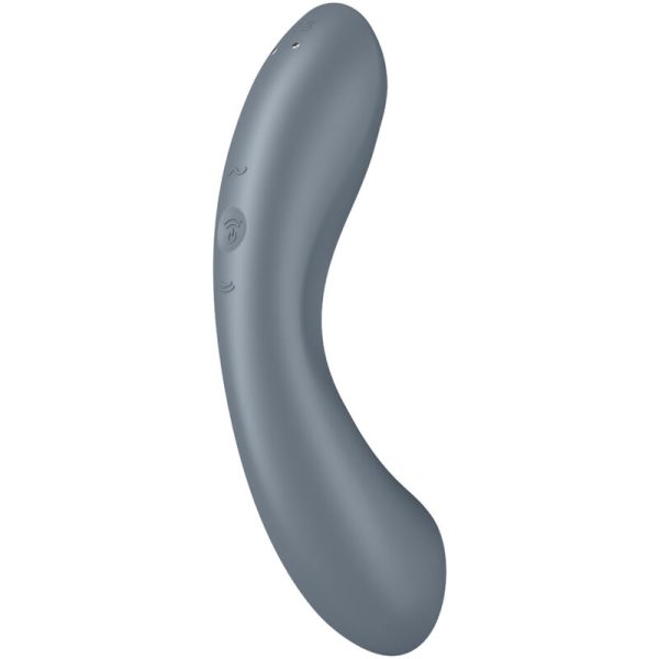 SATISFYER - CURVE TRINITY 1 AIR PULSE VIBRATION GREY - Image 5