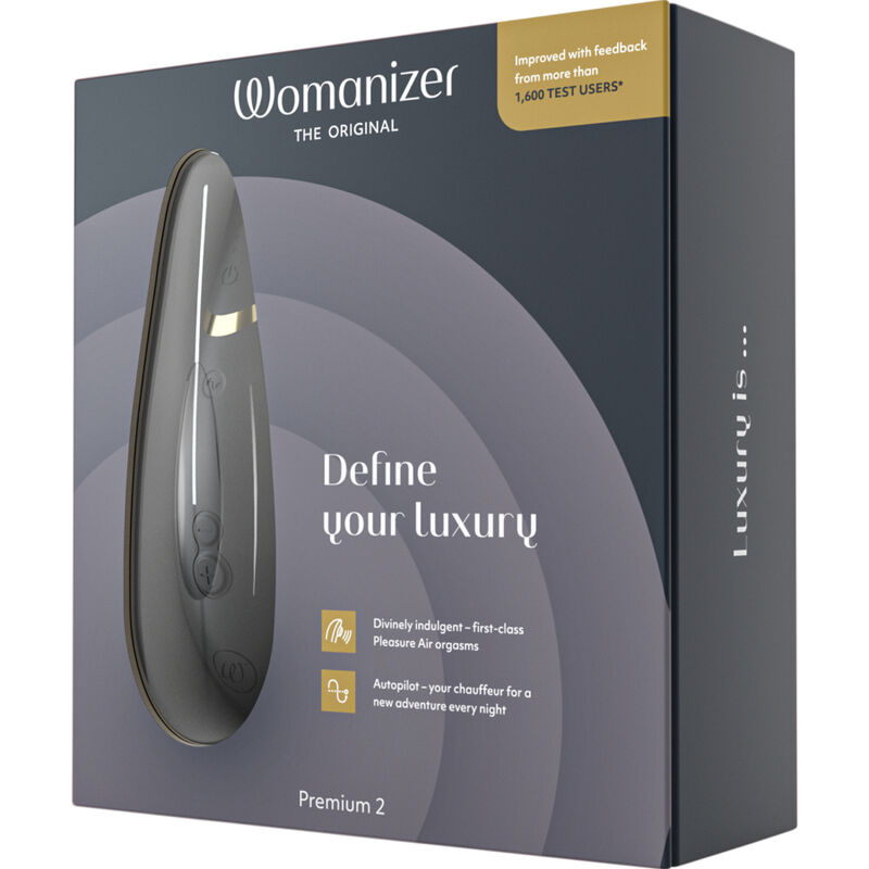 WOMANIZER - PREMIUM 2 CLITORAL STIMULATOR BLACK - Image 3