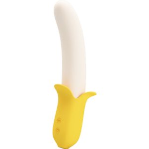 PRETTY LOVE - BANANA GEEK SUPER POWER 7 VIBRATION SETTINGS UP & DOWN SILICONE BLACK