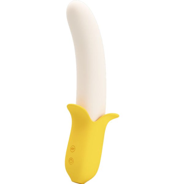 PRETTY LOVE - BANANA GEEK SUPER POWER 7 VIBRATION SETTINGS UP & DOWN SILICONE BLACK
