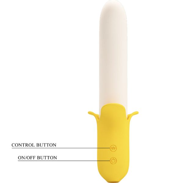PRETTY LOVE - BANANA GEEK SUPER POWER 7 VIBRATION SETTINGS UP & DOWN SILICONE BLACK - Image 4