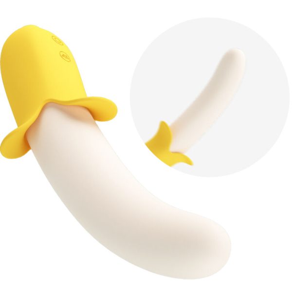 PRETTY LOVE - BANANA GEEK SUPER POWER 7 VIBRATION SETTINGS UP & DOWN SILICONE BLACK - Image 6