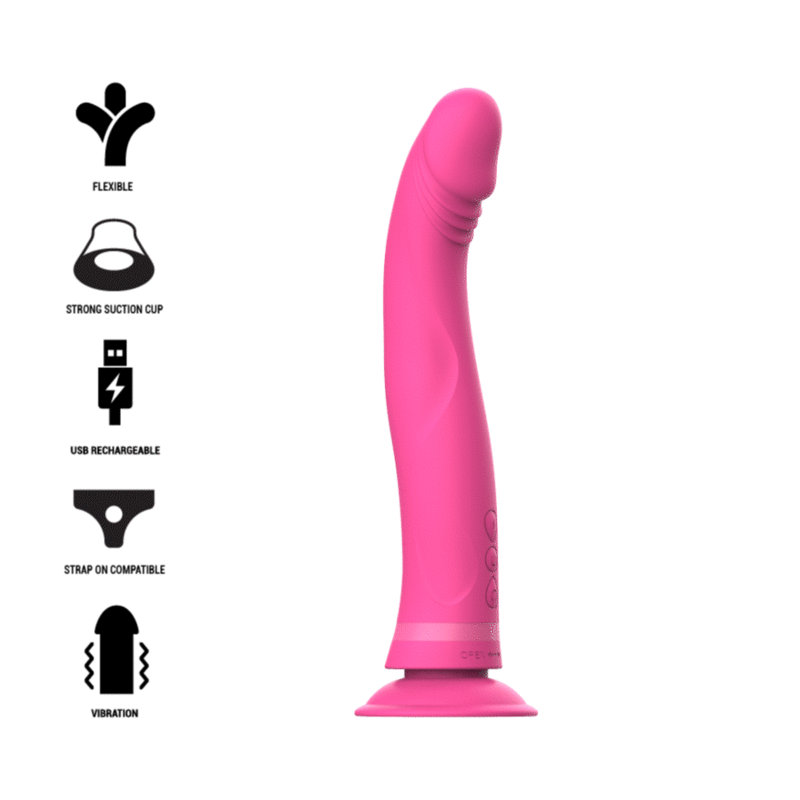 INTENSE' - MICHELANGELO DILDO VIBRATOR SILICONE PINK
