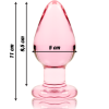 NEBULA SERIES BY IBIZA' - MODEL 3 ANAL PLUG BOROSILICATE GLASS 11 X 5 CM PINK - Image 3