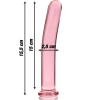 NEBULA SERIES BY IBIZA' - MODEL 9 DILDO BOROSILICATE GLASS 15.5 X 2.5 CM PINK - Image 3