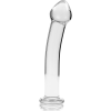 NEBULA SERIES BY IBIZA' - MODEL 11 DILDO BOROSILICATE GLASS 16 X 3 CM CLEAR