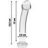 NEBULA SERIES BY IBIZA' - MODEL 11 DILDO BOROSILICATE GLASS 16 X 3 CM CLEAR - Image 3