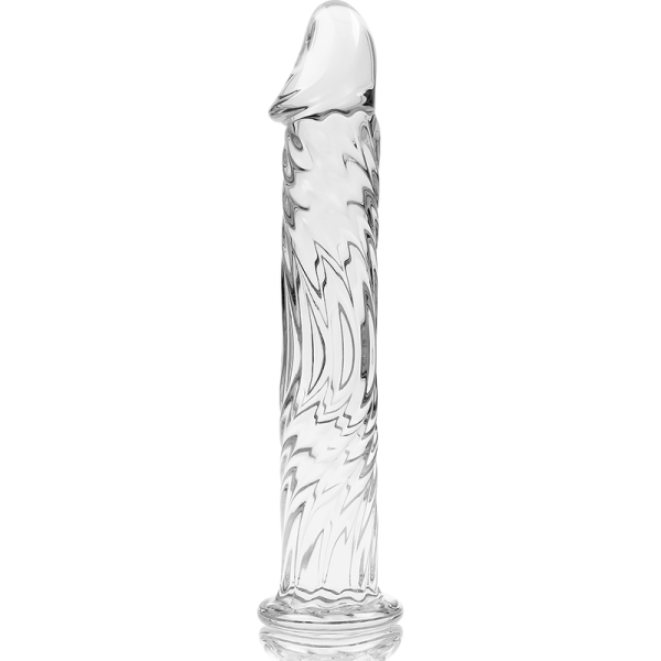 NEBULA SERIES BY IBIZA' - MODEL 12 DILDO BOROSILICATE GLASS 17 X 3.5 CM CLEAR