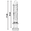 NEBULA SERIES BY IBIZA' - MODEL 12 DILDO BOROSILICATE GLASS 17 X 3.5 CM CLEAR - Image 3