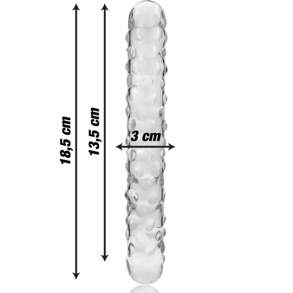 NEBULA SERIES BY IBIZA' - MODEL 15 DILDO BOROSILICATE GLASS 18.5 X 3 CM CLEAR - Image 3