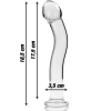 NEBULA SERIES BY IBIZA' - MODEL 18 DILDO BOROSILICATE GLASS 18.5 X 3.5 CM CLEAR - Image 3