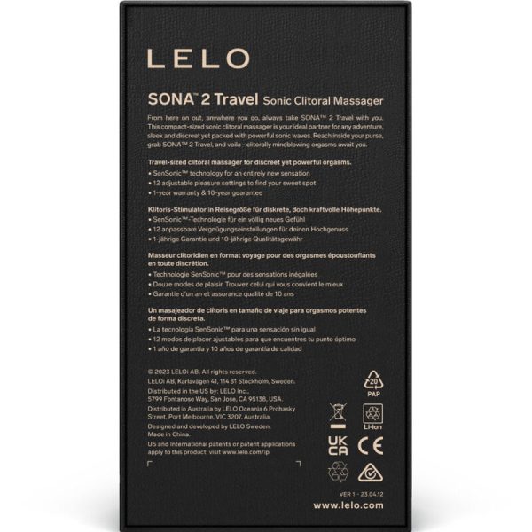 LELO - SONA 2 TRAVEL SONIC CLITORAL MASSAGER PURPLE - Image 6