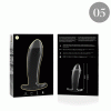 NEBULA SERIES BY IBIZA' - MODEL 5 ANAL PLUG BOROSILICATE GLASS 12.5 X 3.5 CM CLEAR - Image 2