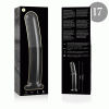 NEBULA SERIES BY IBIZA' - MODEL 17 DILDO BOROSILICATE GLASS 18.5 X 3 CM CLEAR