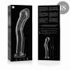 NEBULA SERIES BY IBIZA' - MODEL 18 DILDO BOROSILICATE GLASS 18.5 X 3.5 CM CLEAR