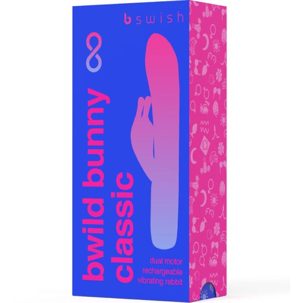 B SWISH - BWILD BUNNY INFINITE CLASSIC SILICONE RECHARGEABLE VIBRATOR PACIFIC BLUE - Image 4