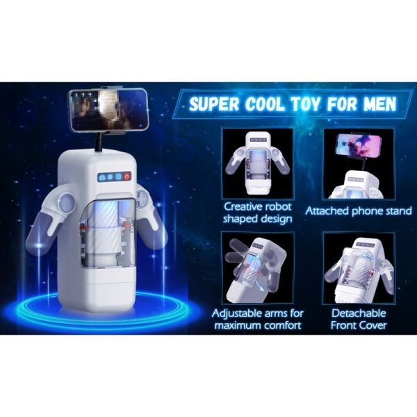 GAME CUP - THRUSTING VIBRATION MASTURBATOR WITH HEATING FUNCTION AND MOBILE SUPPORT - BLACK - Image 11