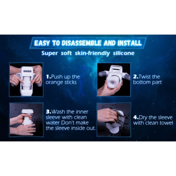 GAME CUP - THRUSTING VIBRATION MASTURBATOR WITH HEATING FUNCTION AND MOBILE SUPPORT - BLACK - Image 9