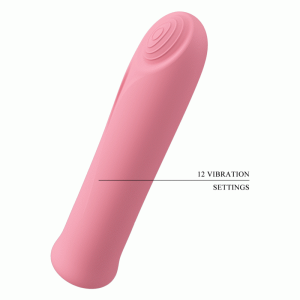 PRETTY LOVE - CURTIS MINI SUPER POWER VIBRATOR 12 PINK SILICONE VIBRATIONS - Image 8