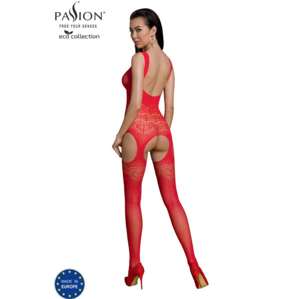 PASSION - ECO COLLECTION BODYSTOCKING ECO BS005 RED - Image 2
