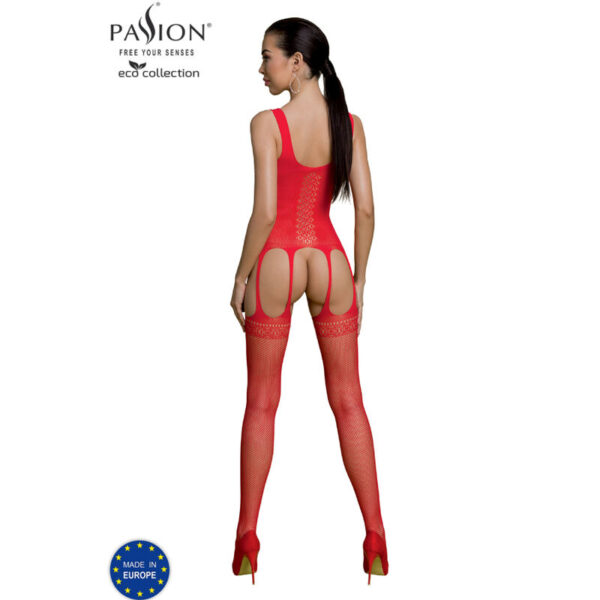 PASSION - ECO COLLECTION BODYSTOCKING ECO BS007 RED - Image 2