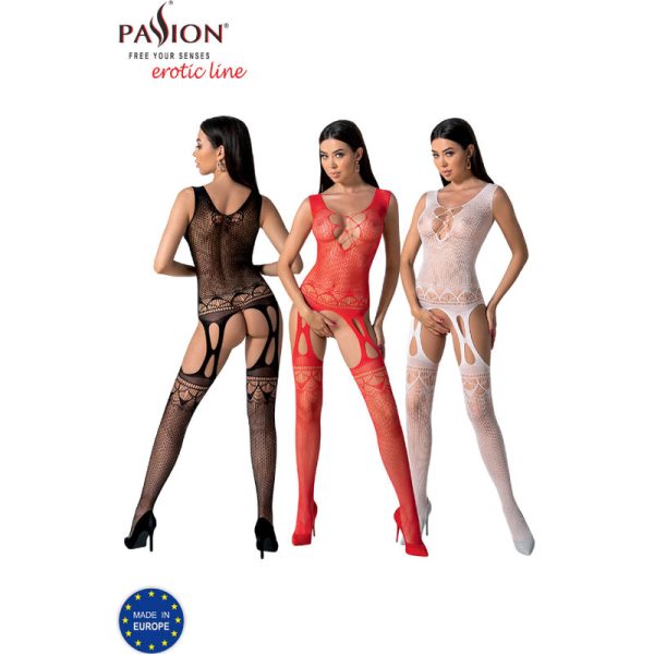PASSION - BS099 BODYSTOCKING WHITE ONE SIZE - Image 6