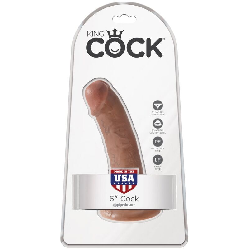 KING COCK - REALISTIC PENIS 15 CM CARAMEL - Image 6