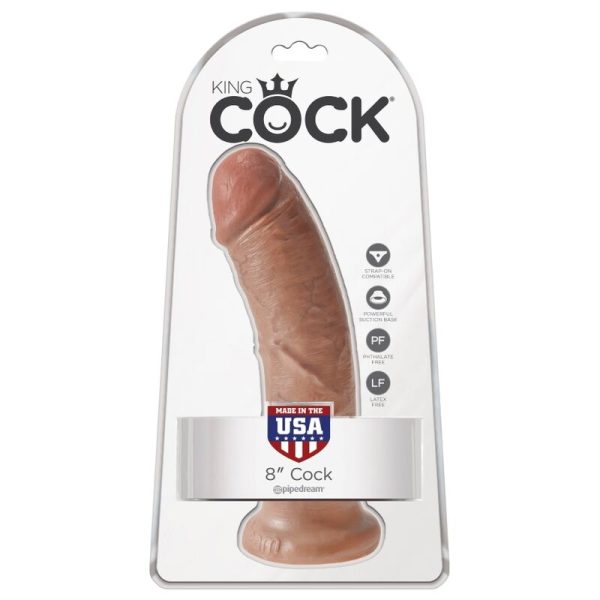KING COCK - REALISTIC PENIS 19.5 CM CARAMEL - Image 6