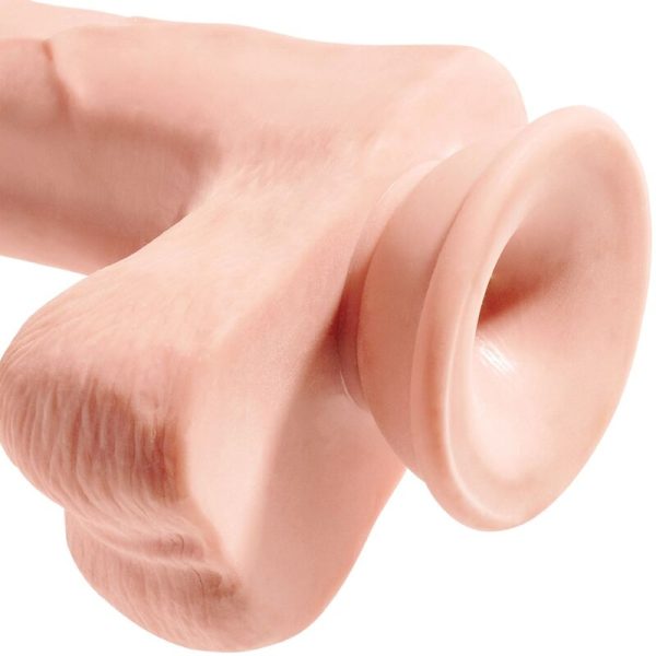 KING COCK - REALISTIC PENIS WITH BALLS 3D 24.8 CM LIGHT - Image 5