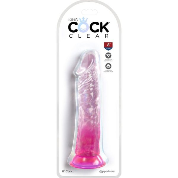KING COCK CLEAR - REALISTIC PENIS 19.7 CM PINK - Image 2