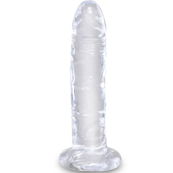 KING COCK CLEAR - REALISTIC PENIS 15.5 CM TRANSPARENT