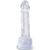 KING COCK CLEAR - REALISTIC PENIS WITH BALLS 15.2 CM TRANSPARENT - Image 2