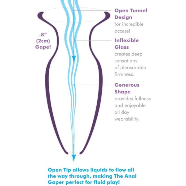 ANAL FANTASY ELITE COLLECTION - ANAL GAPER DILATOR FOR BEGINNERS GLASS SIZE S - Image 3