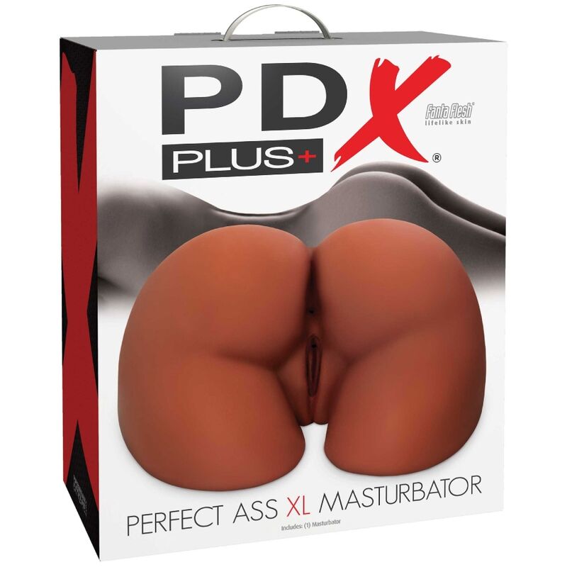 PDX PLUS - PERFECT ASS XL MASTURBATOR DOUBLE ENTRY BROWN - Image 4