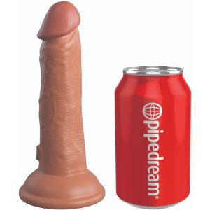 KING COCK ELITE - REALISTIC SILICONE DILDO 15.2 CM CARAMEL