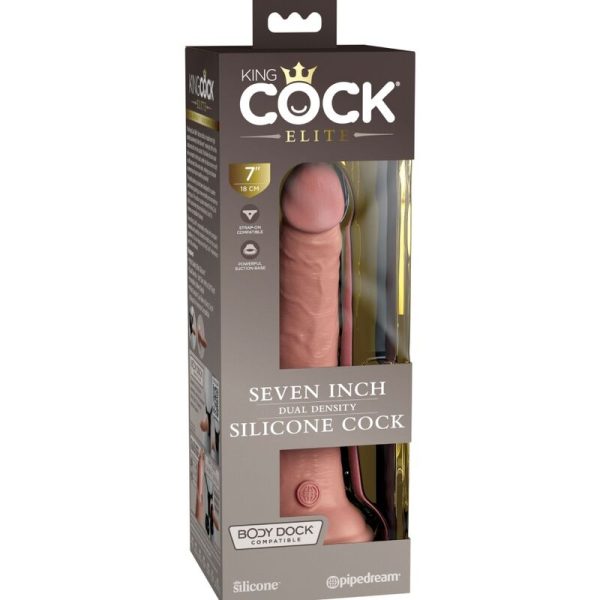 KING COCK ELITE - REALISTIC SILICONE DILDO 17.8 CM - Image 5