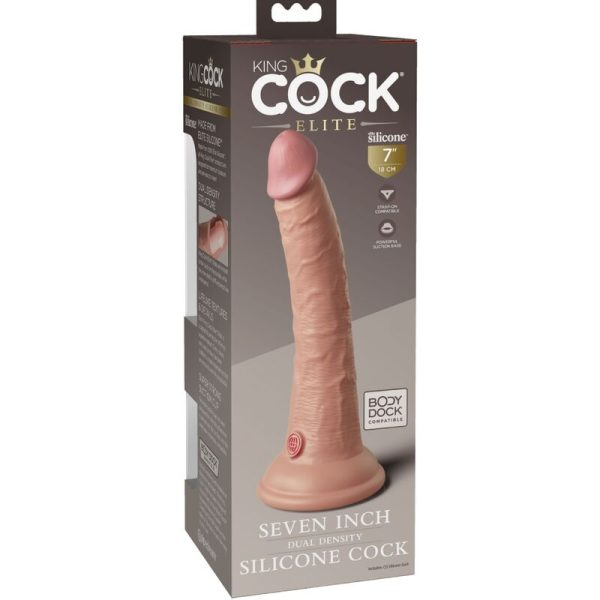 KING COCK ELITE - REALISTIC SILICONE DILDO 17.8 CM - Image 4