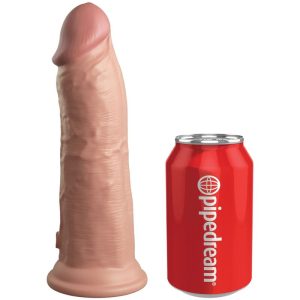 KING COCK ELITE - REALISTIC DILDO VIBRATING & SILICONE 20.3 CM