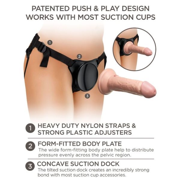 KING COCK ELITE - ADJUSTABLE HARNESS WITH DILDO 15.2 CM FOR BEGINNERS - Image 9