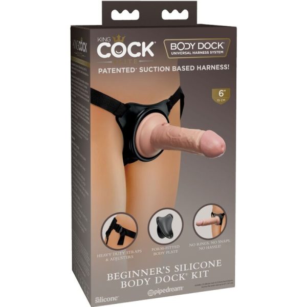 KING COCK ELITE - ADJUSTABLE HARNESS WITH DILDO 15.2 CM FOR BEGINNERS - Image 11