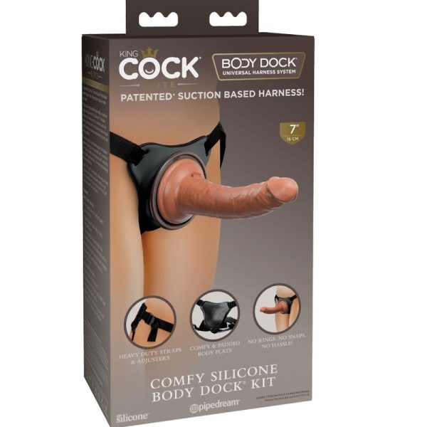 KING COCK ELITE - COMFY ADJUSTABLE HARNESS WITH DILDO 17.8 CM - Image 11