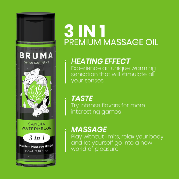 BRUMA' - PREMIUM MASSAGE HOT OIL WATERMELON 3 IN 1 - Image 4